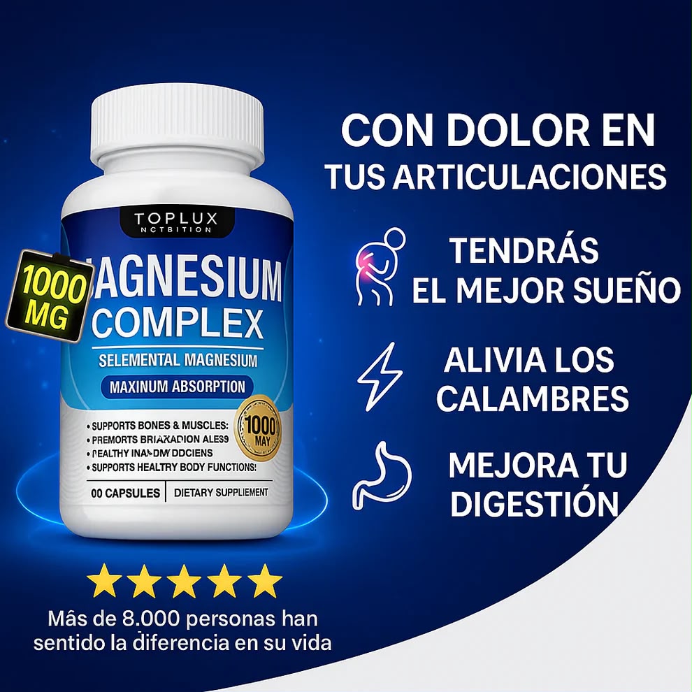 Magnesium complex 8 en 1 us Producto 100% Americano